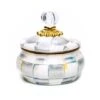 MacKenzie-Childs Sterling Check Squashed Pot