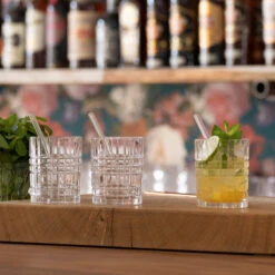 Nachtmann Tastes Good Whisky Tumblers Set With Straws, Set Of 9