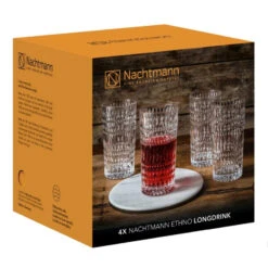 Nachtmann Ethno Long Drink Glass, Set Of 4 -Kitchenware Discount Store 104250 packaging nFGRQsWt