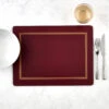 Pimpernel Classic Burgundy Placemats Set Of 4