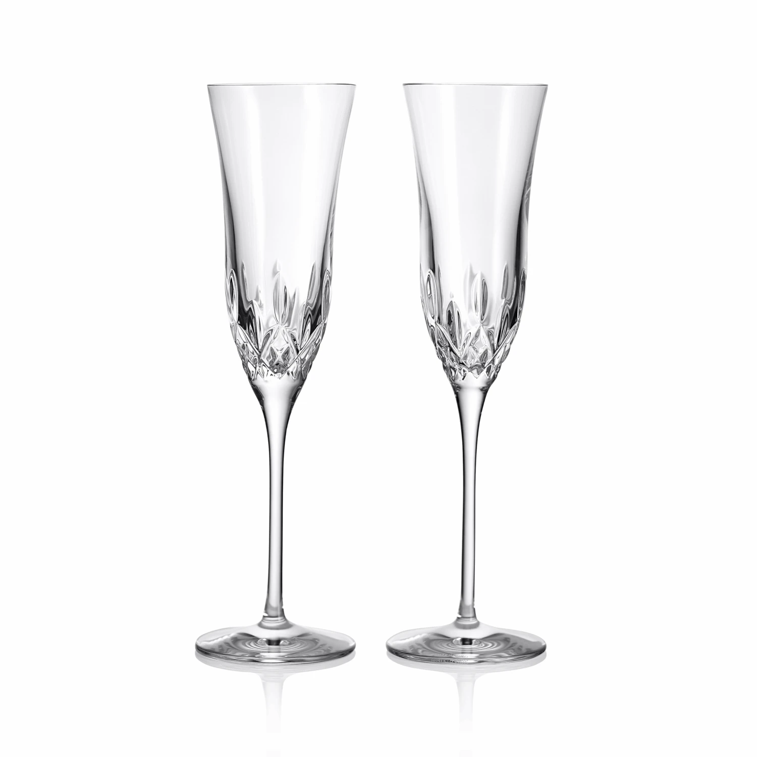 Waterford Crystal Lismore Essence Champagne Flutes 1 Waterford Crystal Lismore Essence Champagne Flutes