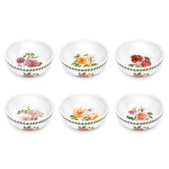 Portmeirion Botanic Garden Roses Bowls 14cm, Set Of 6
