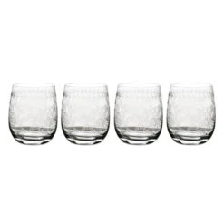 Portmeirion Botanic Garden Crystal Tumblers Set Of 4