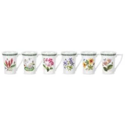 Portmeirion Exotic Botanic Garden Mug, Set Of 6
