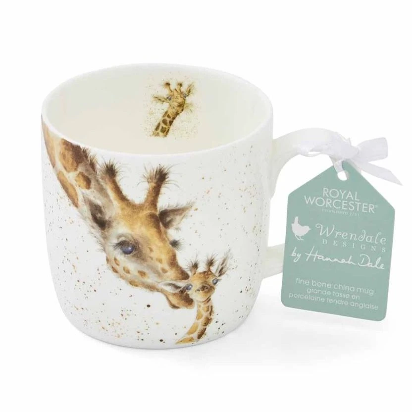 Royal Worcester Wrendale Designs First Kiss (Giraffe) Mug 2 Royal Worcester Wrendale Designs First Kiss (Giraffe) Mug - Image 2