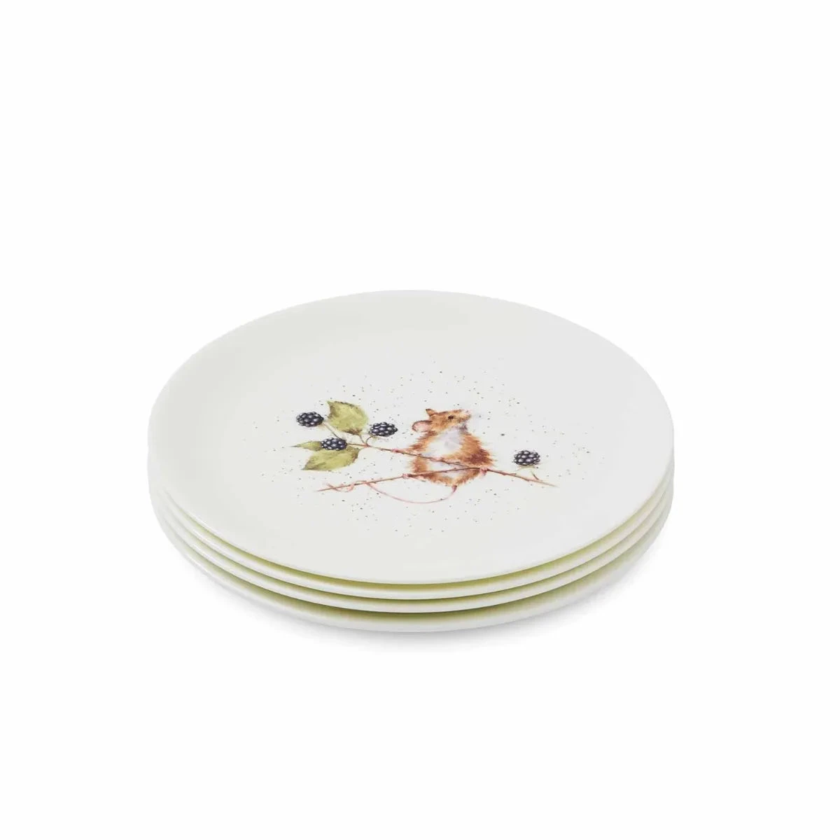 Royal Worcester Wrendale Designs Coupe Plate (Mouse) Set Of 4 2 Royal Worcester Wrendale Designs Coupe Plate (Mouse) Set Of 4 - Image 2