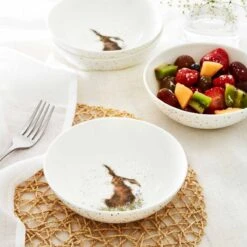 Royal Worcester Wrendale Designs Cereal Bowl (Hare) Set Of 4