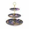 Portmeirion Sara Miller Orchard Tier Cake Stand - Navy
