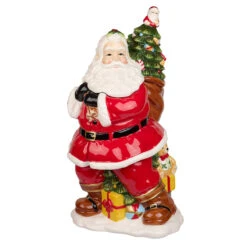 Spode Christmas Tree Figural Santa With Tree Cookie Jar