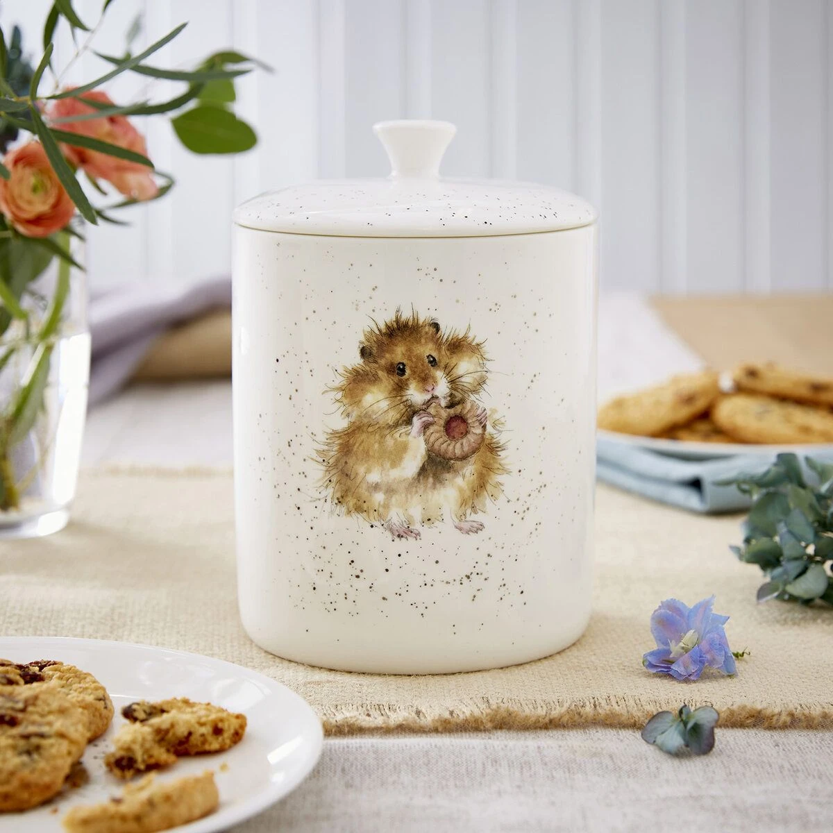 Royal Worcester Wrendale Designs Biscuit Barrel (Hamster) 1 Royal Worcester Wrendale Designs Biscuit Barrel (Hamster)