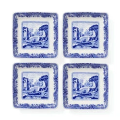 Spode Blue Italian Square Dishes, Set Of 4 -Kitchenware Discount Store 749151808386 main