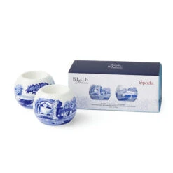 Spode Blue Tealight Holders, Set Of 2 -Kitchenware Discount Store 749151808409 packaging1