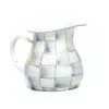 MacKenzie-Childs Sterling Check Enamel Creamer
