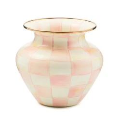 MacKenzie-Childs Rosy Check Large Vase