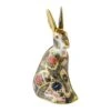 Royal Crown Derby Old Imari Solid Gold Band Hare Paperweight