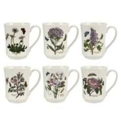 Portmeirion Botanic Garden Flared Tankard, Set Of 6