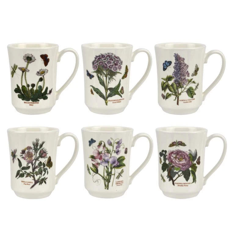 Portmeirion Botanic Garden Flared Tankard, Set Of 6 1 Portmeirion Botanic Garden Flared Tankard, Set Of 6