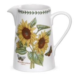 Portmeirion Botanic Garden Bella Jug With Sunflower Motif 3 Pint