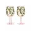 Cath Kidston Dolly Rose Wine Glasses, Set Of 2