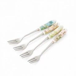 Spode Morris & Co Pastry Forks, Set Of 4