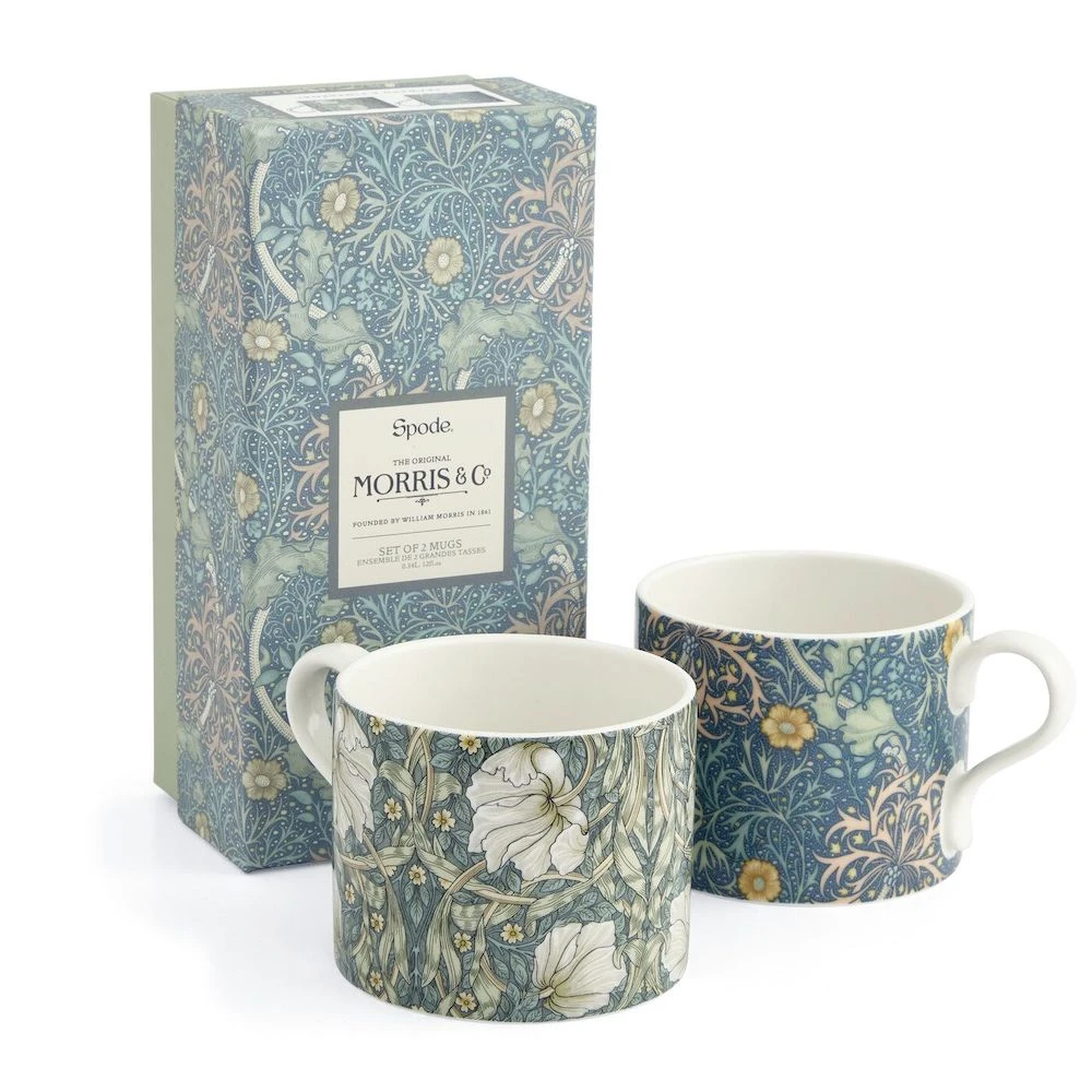 Spode Morris & Co Mugs - Seaweed & Pimpernel, Set Of 2 4 Spode Morris & Co Mugs - Seaweed & Pimpernel, Set Of 2 - Image 4