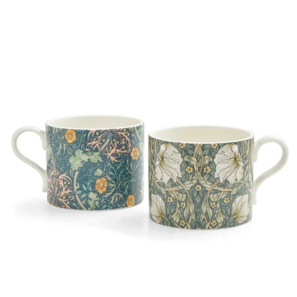 Spode Morris & Co Mugs - Seaweed & Pimpernel, Set Of 2 3 Spode Morris & Co Mugs - Seaweed & Pimpernel, Set Of 2 - Image 3