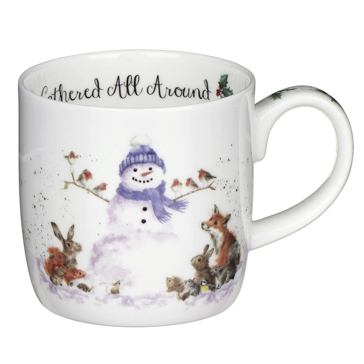 Royal Worcester Wrendale Designs Gathered All Around Snowman Mug 2 Royal Worcester Wrendale Designs Gathered All Around Snowman Mug - Image 2