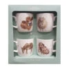 Royal Worcester Wrendale Designs By Hannah Dale Set Of 4 Farmyard Mugs In Giftbox