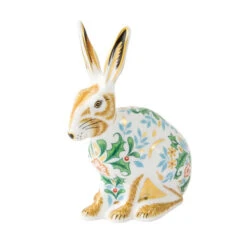 Royal Crown Derby Winter Hare Paperweight