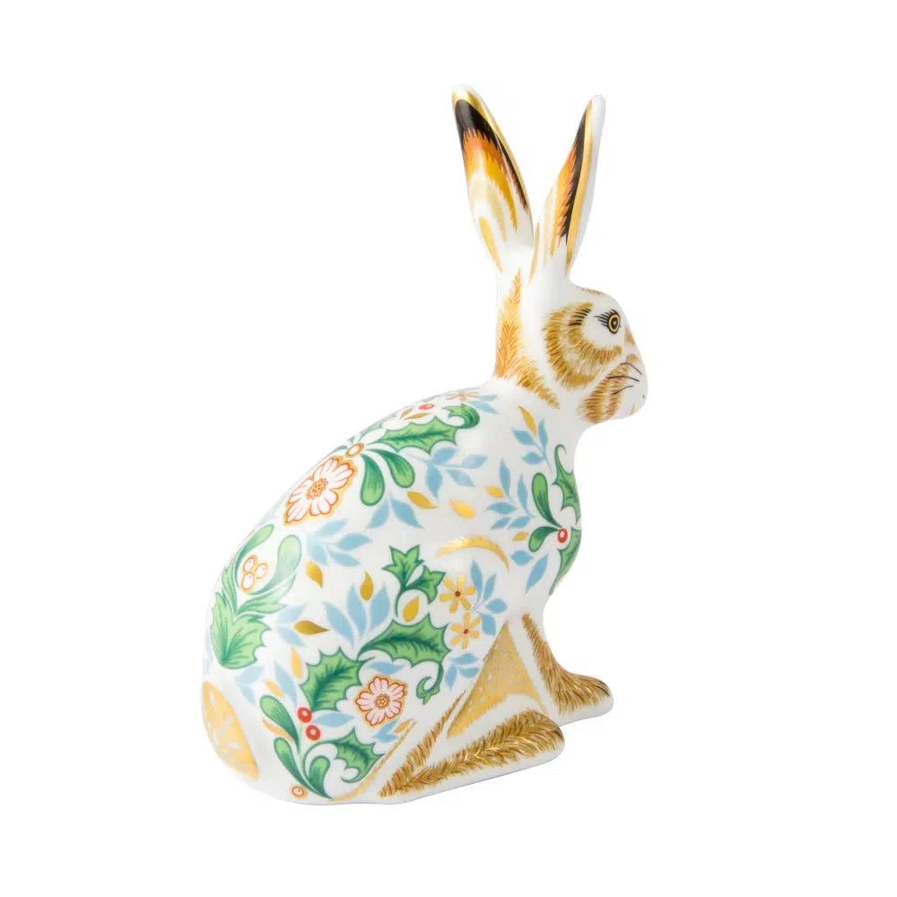 Royal Crown Derby Winter Hare Paperweight 4 Royal Crown Derby Winter Hare Paperweight - Image 4