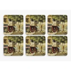 Pimpernel Parisian Scenes Coasters Set Of 6