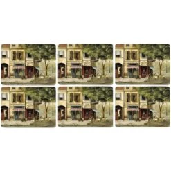 Pimpernel Parisian Scenes Placemats Set Of 6