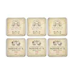 Pimpernel Vin De France Coasters Set Of 6