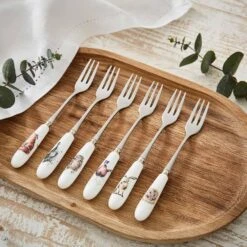 Royal Worcester Wrendale Designs Pastry Forks Set Of 6