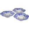 Spode Blue Italian Tealight Holders Set Of 3