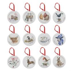 Royal Worcester Wrendale Designs 12 Days Of Christmas Decorations 6 Royal Worcester Wrendale Designs 12 Days Of Christmas Decorations -Kitchenware Discount Store WN4023 XG 2 a5409241 8786 48b8 8dfa fe8072a44c0d