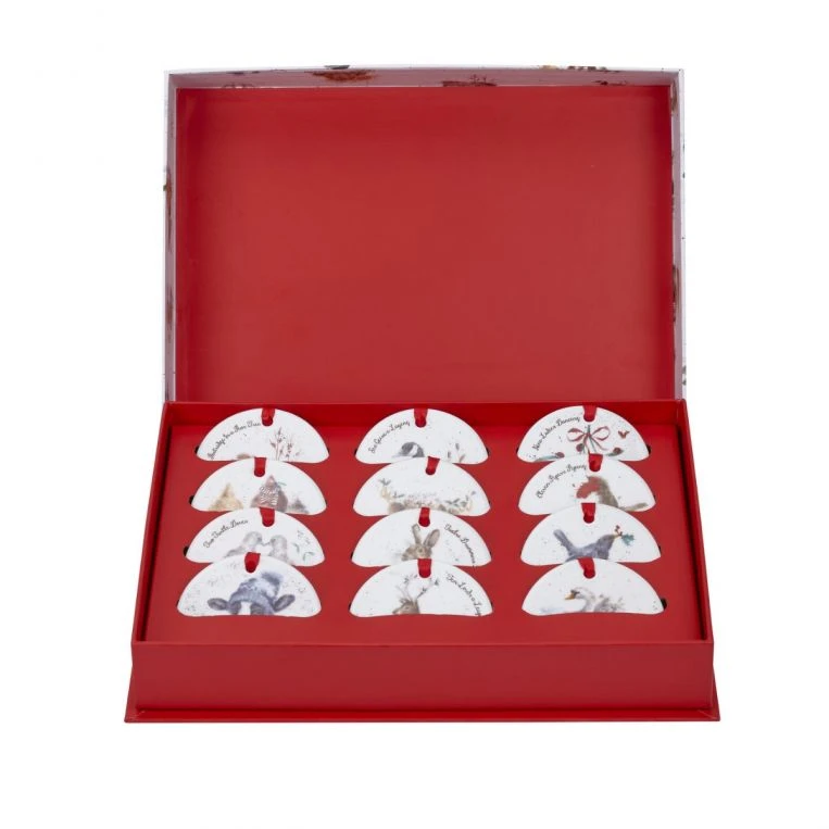 Royal Worcester Wrendale Designs 12 Days Of Christmas Decorations 2 Royal Worcester Wrendale Designs 12 Days Of Christmas Decorations - Image 2