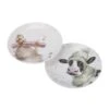 Royal Worcester Wrendale Designs Cow & Duck Coupe Plate Set Of 2