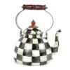 MacKenzie-Childs Courtly Check Enamel Tea Kettle - 3 Quart