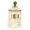 MacKenzie-Childs Parchment Check Enamel Canister - Medium