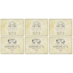 Pimpernel Vin De France Placemats Set Of 6