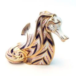 Royal Crown Derby Seahorse Paperweight