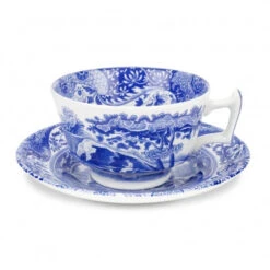 Spode Blue Italian Tea Cup & Saucer