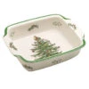 Spode Christmas Tree Rectangular Handled Dish 15 X 11ins