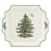 Spode Christmas Tree Square Handled Platter