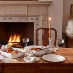 Sophie Conran For Portmeirion Small Oval Casserole -Kitchenware Discount Store white autumn dinner tablescape hero1 1801x1200 19c3b77 2 1 1 b626c284 ec4a 4ba1 bfbd 7babe726dde2