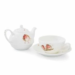 Royal Worcester Wrendale Designs Tea For One With Saucer (Robins) -Kitchenware Discount Store wnlk3917 xw cutout1 bb18effd 77c5 4d55 86b6 e9ce945a4d66