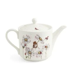 Royal Worcester Wrendale Designs Teapot 2pt (Mouse & Flower) -Kitchenware Discount Store wnqs3924 xt teapot 2pt oops a daisy mouse co4 64bb4e55 b0e1 4679 bad3 bca99d36330f