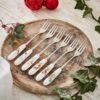 Royal Worcester Wrendale Designs Christmas Pastry Forks Set Of 6