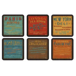 Pimpernel Lunchtime Coasters Set Of 6